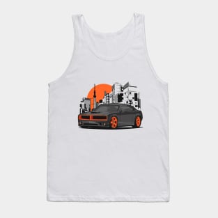 Charger Orange Tank Top